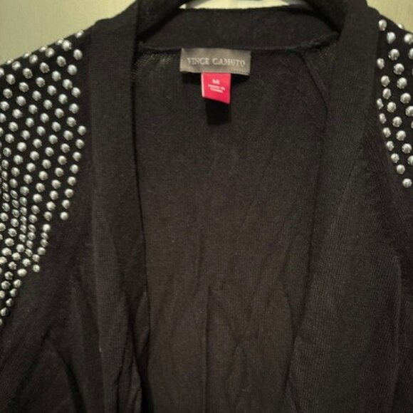 Studded Shoulder Open Front Cardigan - NWT - Picture 11 of 16